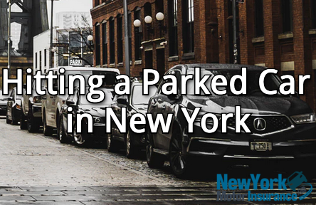 hitting parked car in NY